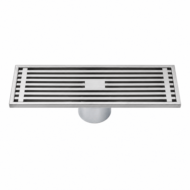 Wahkit Drains Wahkit Gunmetal Linear Slot Floor Drain in 304 Stainless Steel - K-D431Q & K-D432Q