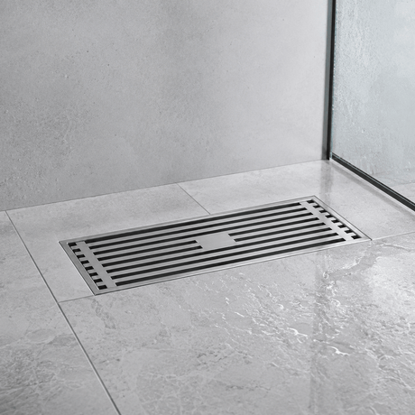 Wahkit Drains Wahkit Gunmetal Linear Slot Floor Drain in 304 Stainless Steel - K-D431Q & K-D432Q