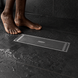 Wahkit Drains Wahkit Gunmetal Linear Slot Floor Drain in 304 Stainless Steel - K-D431Q & K-D432Q