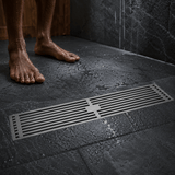 Wahkit Drains Wahkit Gunmetal Linear Slot Floor Drain in 304 Stainless Steel - K-D431Q & K-D432Q