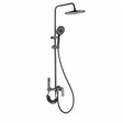 Wahkit Shower Set & Head Wahkit Gunmetal Round Head Wall Mounted Rain Shower Set in Copper - K-8824Q