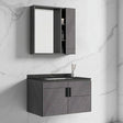 Wahkit Bathroom Vanity & Cabinets Wahkit Marble Plywood Bathroom Vanity with Basin and Mirror 800mm - K-9136C