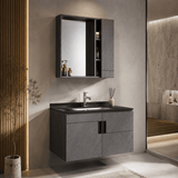 Wahkit Bathroom Vanity & Cabinets Wahkit Marble Plywood Bathroom Vanity with Basin and Mirror 800mm - K-9136C