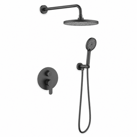 Wahkit Shower Set & Head Wahkit Matte Black Concealed Rain Shower Set in Copper - K-8415H