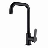 Wahkit Kitchen Tap Wahkit Matte Black Gooseneck Kitchen Sink Mixer Tap in Stainless Steel - K-8506H