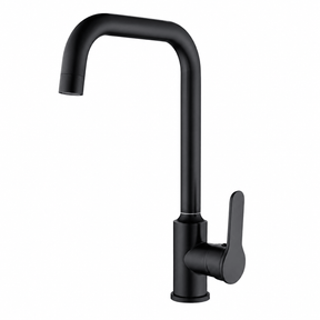 Wahkit Kitchen Tap Wahkit Matte Black Gooseneck Kitchen Sink Mixer Tap in Stainless Steel - K-8506H
