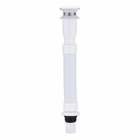 Wahkit Plumbing Parts & Fittings Wahkit Round Drain Head with 30cm White ABS Pipe - K-X419