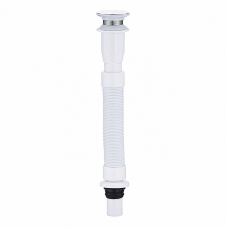 Wahkit Plumbing Parts & Fittings Wahkit Round Drain Head with 30cm White ABS Pipe - K-X419