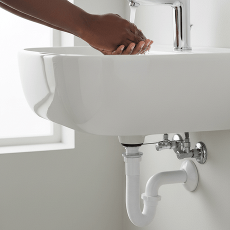 Wahkit Plumbing Parts & Fittings Wahkit Square Drain Head with 30cm White ABS Pipe - K-X418