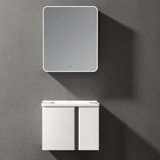Wahkit Bathroom Vanity & Cabinets Wahkit White Aluminum Bathroom Vanity with Smart Mirror 600mm - K-9906A