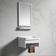 Wahkit Bathroom Vanity & Cabinets Wahkit White Floating Compact PVC Bathroom Vanity with Mirror 510mm - K-9910