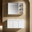 Wahkit Bathroom Vanity & Cabinets Wahkit White PVC Bathroom Vanity with Smart Mirror Cabinet 1000mm - K-9985A