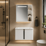 Wahkit Bathroom Vanity & Cabinets Wahkit White Smart Mirror PVC Bathroom Vanity 600mm - K-9982A
