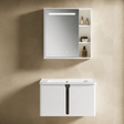 Wahkit Bathroom Vanity & Cabinets Wahkit White Smart Mirror PVC Bathroom Vanity 600mm - K-9982A