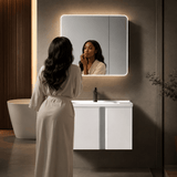 Wahkit Bathroom Vanity & Cabinets Wahkit White Smart Mirror PVC Bathroom Vanity 900mm - K-9994A