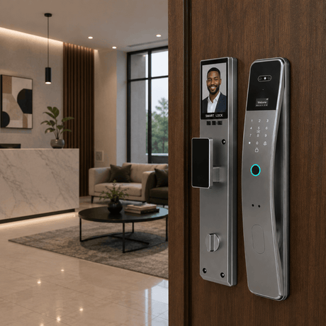 Westa Smart Locks & Digital Access Westa 100-User Smart Door Lock with 3D Face Recognition, Fingerprint Unlock & Video Intercom for Chinese Style Doors - WHK36S-6068