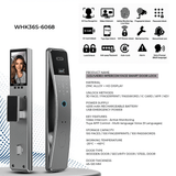 Westa Smart Locks & Digital Access Westa 100-User Smart Door Lock with 3D Face Recognition, Fingerprint Unlock & Video Intercom for Chinese Style Doors - WHK36S-6068