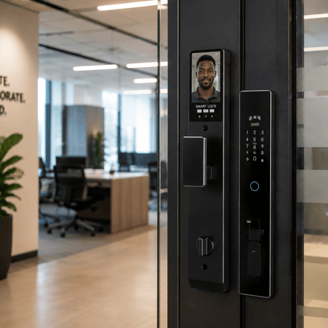 Westa Smart Locks & Digital Access Westa 100-User Waterproof Smart Door Lock with 3D Face Recognition, Fingerprint Unlock & Video Intercom for Chinese Style Doors - WHC31-6068