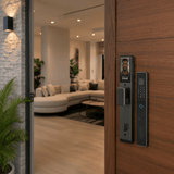 Westa Smart Locks & Digital Access Westa 100-User Waterproof Smart Door Lock with 3D Face Recognition, Fingerprint Unlock & Video Intercom for Chinese Style Doors - WHC31-6068