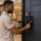 Westa Smart Locks & Digital Access Westa 100-User Waterproof Smart Door Lock with 3D Face Recognition, Fingerprint Unlock & Video Intercom for Chinese Style Doors - WHC31-6068