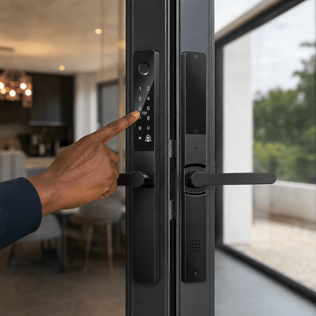 Westa Smart Locks & Digital Access Westa 1P68 Waterproof Narrow Smart Door Lock with Fingerprint, Password & App Control for Aluminium Doors - WHL05-3585