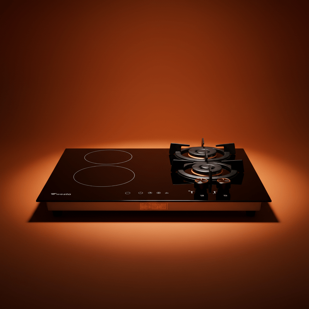Westa Kitchen Appliances Westa 60cm 2 Gas + 2 Electric Combined Hob - T600-G21E2