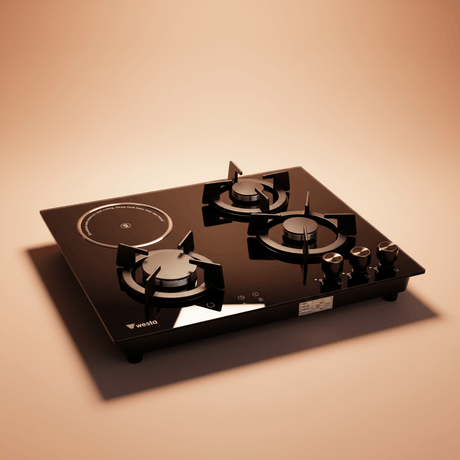 Westa Kitchen Appliances Westa 60cm 3 Gas + 1 Electric Combined Hob Round Design - T600-G21E1