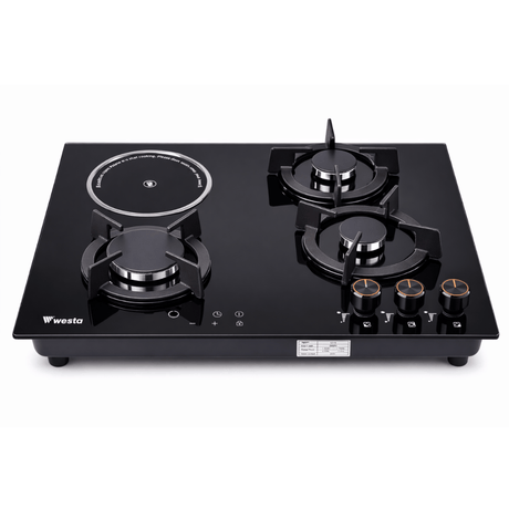 Westa Kitchen Appliances Westa 60cm 3 Gas + 1 Electric Combined Hob Round Design - T600-G21E1