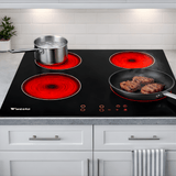 Westa Kitchen Appliances Westa 60cm 4 Zone Ceramic Electric Hob - T600-GC01