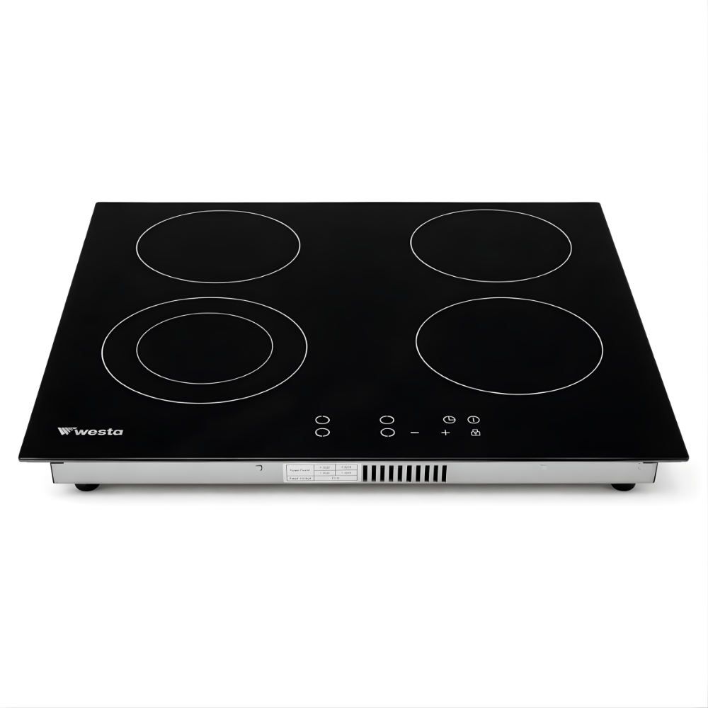 Westa Kitchen Appliances Westa 60cm 4 Zone Ceramic Electric Hob - T600-GC01