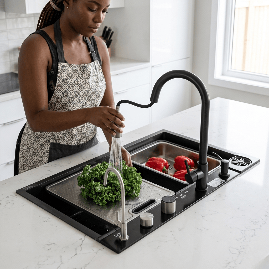 Westa Kitchen Sink Westa 7 Key Multi-Function Smart Sink - EVS-4