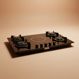 Westa Kitchen Appliances Westa 90cm 4 Gas + 1 Electric Combined Hob - T900-G12