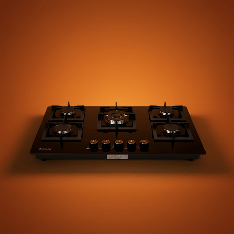 Westa Kitchen Appliances Westa 90cm 5 Burner Gas Hob Square Design - T900-F11