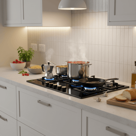 Westa Kitchen Appliances Westa 90cm 5 Burner Gas Hob Square Design - T900-F11