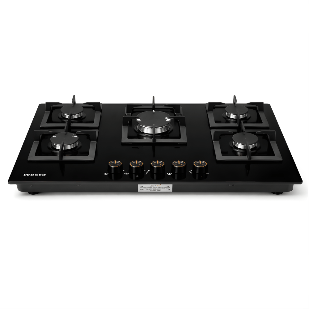 Westa Kitchen Appliances Westa 90cm 5 Burner Gas Hob Square Design - T900-F11