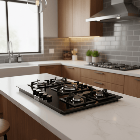 Westa Kitchen Appliances Westa 90cm 5 Burner Gas Hob Square Design - T900-F11