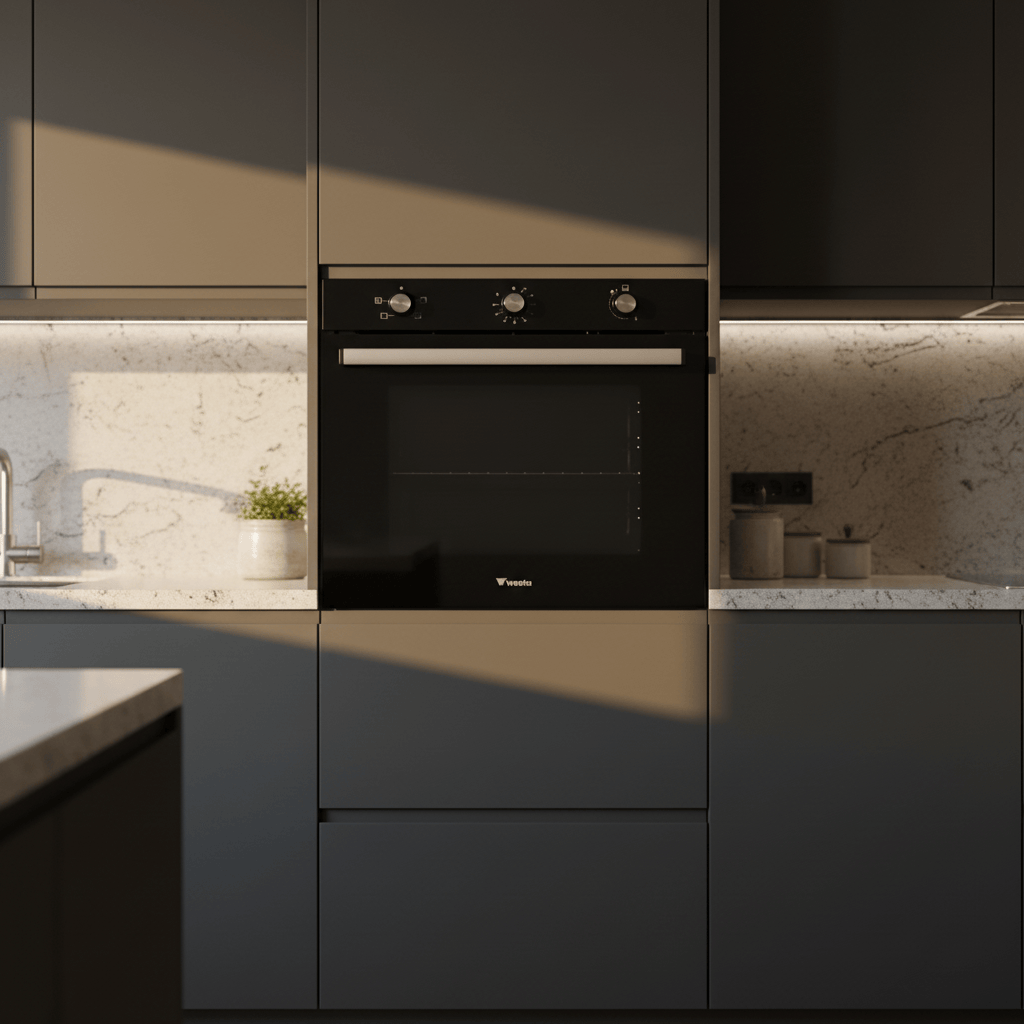 Westa Kitchen Appliances Westa Black Electric & Gas Oven - MFA 614
