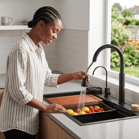 Westa Kitchen Sink Westa Black Kitchen Sink - 7545 FY