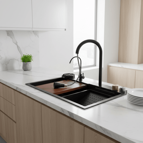 Westa Kitchen Sink Westa Black Kitchen Sink - 7545 FY