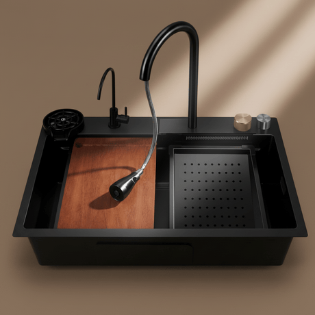 Westa Kitchen Sink Westa Black Kitchen Sink - 7545 FY