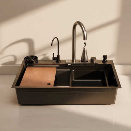 Westa Kitchen Sink Westa Black Kitchen Sink with Purified Water Faucet - 8245 SY