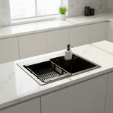 Westa Kitchen Sink Westa Black Kitchen Sink with Soap Dispenser - 5040 TS