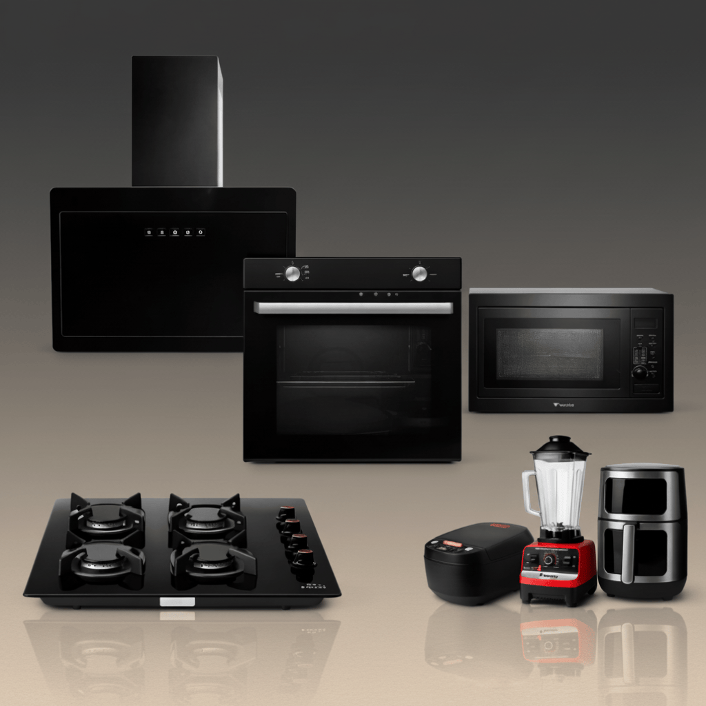 Westa Kitchen Appliance Westa Built-In Kitchen Appliance Set | 60cm Hood + Oven + Gas Hob + Microwave + 3 Free Gifts (Rice Cooker, Blender & Air Fryer)