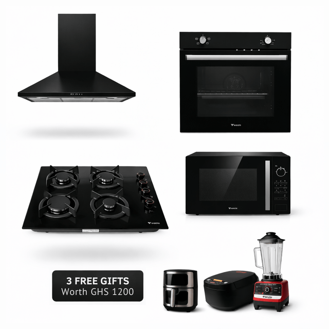 Westa Kitchen Appliance Westa Built-In Kitchen Appliance Set | 60cm Hood + Oven + Gas Hob + Microwave + 3 Free Gifts (Rice Cooker, Blender & Air Fryer)