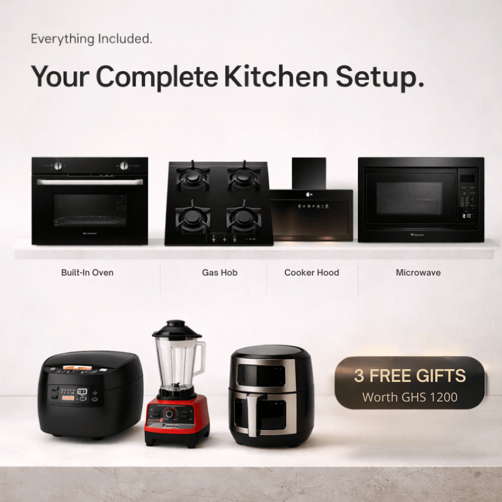 Westa Kitchen Appliance Westa Built-In Kitchen Appliance Set | 60cm Hood + Oven + Gas Hob + Microwave + 3 Free Gifts (Rice Cooker, Blender & Air Fryer)