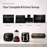 Westa Kitchen Appliance Westa Built-In Kitchen Appliance Set | 60cm Hood + Oven + Gas Hob + Microwave + 3 Free Gifts (Rice Cooker, Blender & Air Fryer)