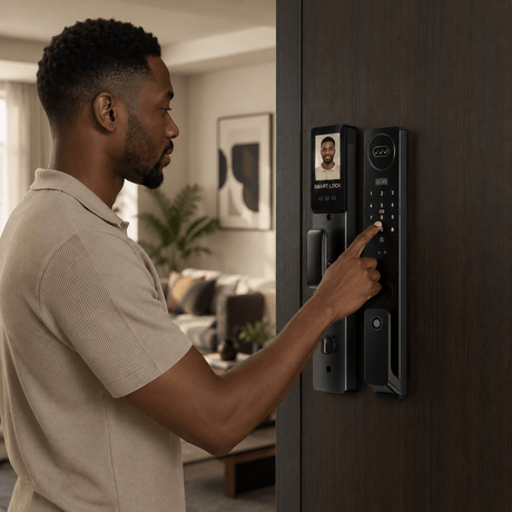 Westa Smart Locks & Digital Access Westa Full HD Smart Lock with Face Recognition, Fingerprint Unlock & App Unlock for Chinese Style Doors - WHXFK9-6068