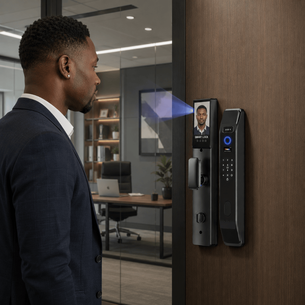 Westa Smart Locks & Digital Access Westa Full-Screen Smart Lock with Face Recognition, Fingerprint Unlock & App Unlock for Chinese Style Doors - WHXF18-6068