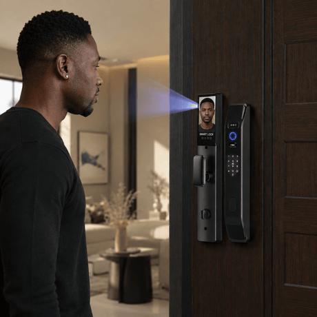 Westa Smart Locks & Digital Access Westa Full-Screen Smart Lock with Face Recognition, Fingerprint Unlock & App Unlock for Chinese Style Doors - WHXF18-6068