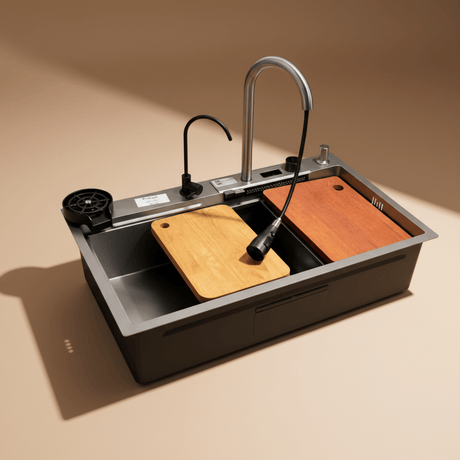 Westa Kitchen Sink Westa Grey Kitchen Sink with Purified Water Faucet - 8046 SY